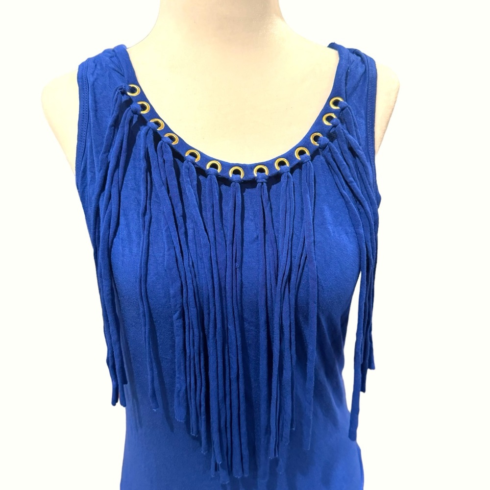 Michael Kors sleeveless top with fringe detail size S